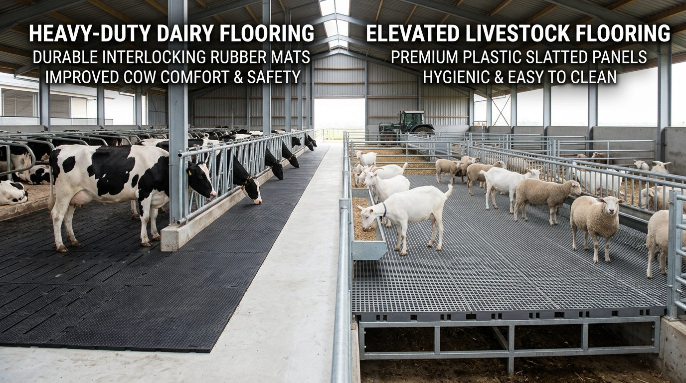 Cow Mats & Goat Slatted Flooring India — AgriFuture India